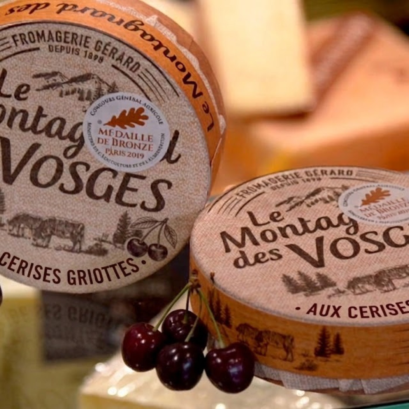 Fromagerie Bongrain-Gérard : un Montagnard des Vosges à la cerise griotte
